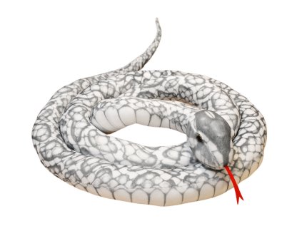 Plyšový maskot Sivý had 300 cm