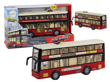Mestský poschodový autobus Svetlá znie červeno 1:16