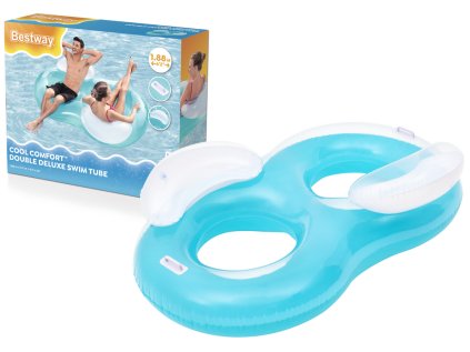 Bestway 43009 Nafukovacie koleso na plávanie Dvojité vodné kreslo
