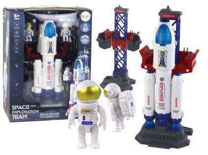 Vesmírna misia raketa s astronautmi Rocket Zero