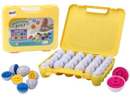 Edukačné puzzle vajíčka v kufríku – učenie čísel a farieb