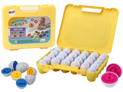 Vzdelávacie puzzle s vajíčkom Učíme sa čísla a farby