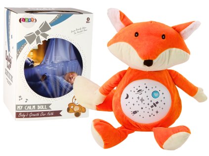 Plyšový medvedík Spiace svetlá Zvuky Nočný a denný režim Fox