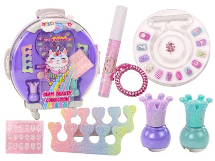 Puzdro na sadu na líčenie nechtov Purple 9 El.