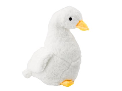 Plyšový maskot hus biela objímateľná kačica 40 cm