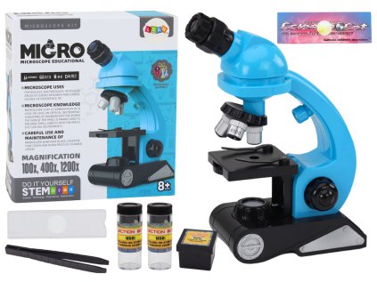 Vzdelávací výskumný mikroskop pre deti Príslušenstvo Modrá