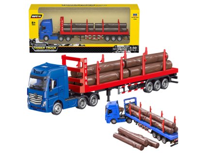 Nákladné auto Wood Transport Metal Huina 1:50 Red