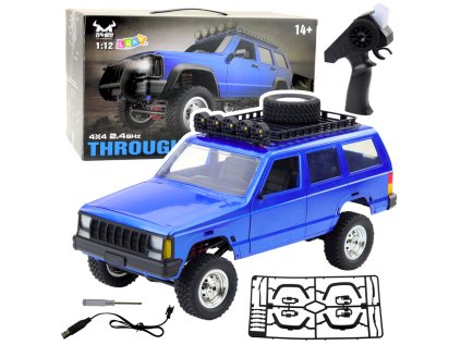 Terénne auto MN78 RC 4x4 na diaľkové ovládanie modré 1:12