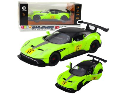 Športové auto so svetlami Pull-Back Drive Sounds Green 1:22