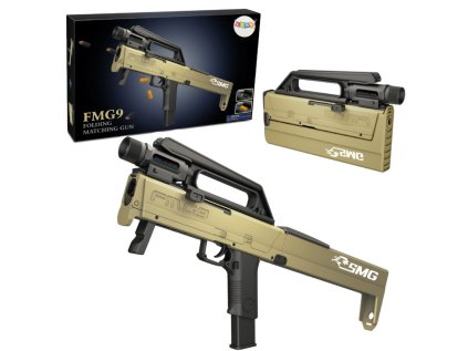 FMG9 Skladacia puška Šípy Penové náboje Baterka Zbraň