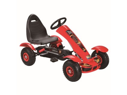 Pedálová motokára F618 červená
