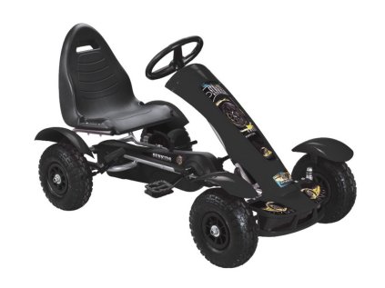 Pedálová motokára F618 Black