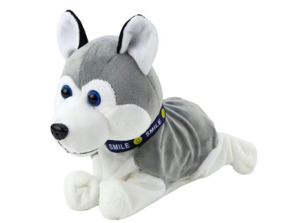 Plyšový pes na batérie Interaktívne zvuky Husky Moves