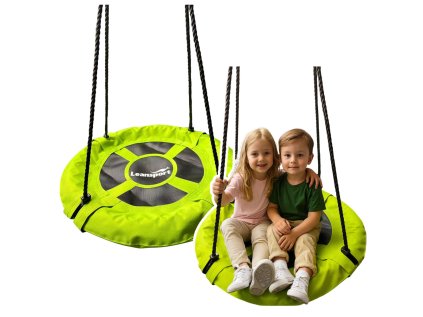 Záhradná hojdačka pre deti Čapie hniezdo zelená 60 cm