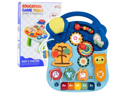 Interaktívny vzdelávací stôl pre batoľatá Svetlá Zvuky Pastel 6v1
