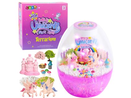Kreatívna súprava Terárium Jednorožci Nočné svetlo Ovládanie hlasom DIY