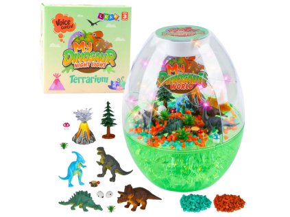 Dinosaurus Terárium Kreatívna súprava Nočné svetlo Hlasové ovládanie DIY