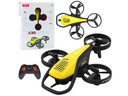 Mini diaľkové ovládanie RC dron Syma X36 štvorosá akrobacia žltá