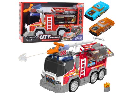 Hasičské vozidlo poháňané pohyblivými časťami Svetlá Zvuky