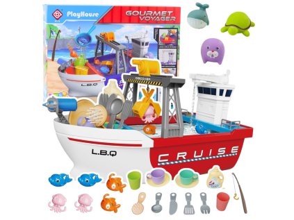 Rybársky čln s vodou Interaktívne rybárske príslušenstvo