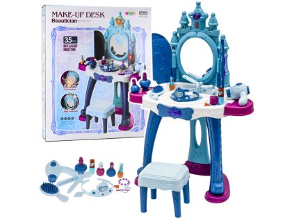 Interaktívna toaletná stolička so zrkadlom Ice Princess Príslušenstvo 35 el.