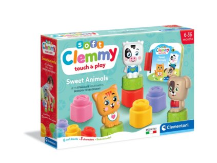 Clemmy Sweet Pets Cat Dog Cow Book Clementoni 17849