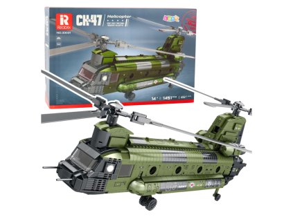 CH-47 Chinook Vojenský vrtuľník Stavebnica 1451 el.