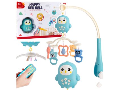 Modré medvedíky - detský kolotoč s hrkálkou