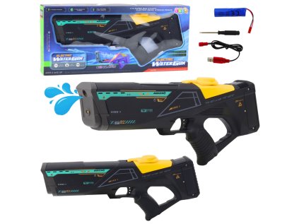 Elektrická vodná pištoľ 550 ml Dosah 10 m Čierna