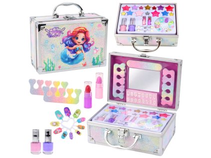 Kozmetická sada Glitter Darčeková truhlica Kozmetika na nechty Make-up Morská panna