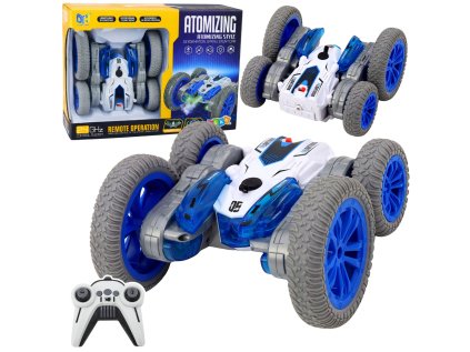 Kaskadérske auto na diaľkové ovládanie RC svetlá Smoke Drift 360° Blue