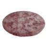 Ružový okrúhly shaggy koberec Ombre