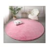 Ružový okrúhly koberec Rabbit