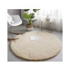 Béžový okrúhly koberec Alpaka