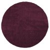 Okrúhly fialový shaggy koberec Kamel