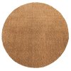 Okrúhly hnedý shaggy koberec Kamel