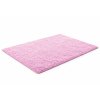 Ružový obdĺžnikový shaggy koberec Lana