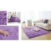 Fialový obdĺžnikový shaggy koberec Lana