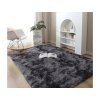 Tmavosivý obdĺžnikový shaggy koberec Ombre