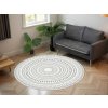 Okrúhly vzorovaný koberec Tina