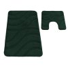 Kúpeľňová sada koberčekov s výrezom Symphony - tmavozelená