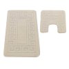 Kúpeľňová sada koberčekov s výrezom Montana Ethnic - krémová