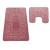 Kúpeľňová sada koberčekov s výrezom Montana Ethnic - ružová