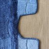 Kúpeľňová sada koberčekov s výrezom Sariyer XL - modrá