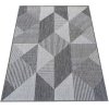 Sivý obojstranný koberec s geometrickým vzorom Zara 16