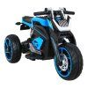 Detský motocykel Future na batérie modrý + audio panel + pomalý štart + EVA kolesá