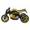 Detský motocykel Future na batérie žltý + audio panel + pomalý štart + EVA kolesá