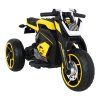Budúca batériová motorka pre deti Žltá + Audio panel + Pomalý štart + EVA kolesá