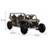 4-miestna bugina ATV RACING UTV2000 zlatá