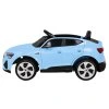 Audi E-Tron Sportback pre deti Modrá + Pilot + pohon 4x4 + pomalý štart + rádio MP3 + LED